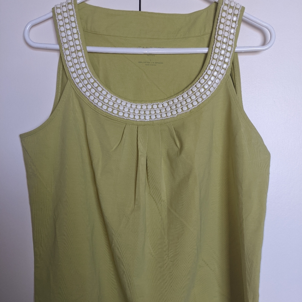 Talbots tank top evergreen